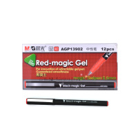 晨光(M&G)AGP13902 黑骑士中性笔 0.5 mm 红色 12支装