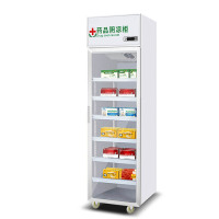 乐创(lecon) LC-J-YG01商用医药药品柜 单门400升 铝合金门药房药品展示柜 单台装