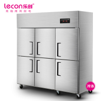乐创 (lecon)LC-J-LM02商用六门冰柜 立式 双压缩机冰箱 全冷冻[工程款]
