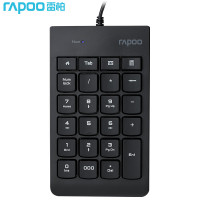 雷柏(Rapoo)K10有线键盘 办公键盘 数字键盘 黑色