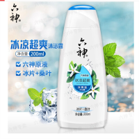 六神沐浴露 200ML*单瓶装 (冰凉超爽)冰片男女通用