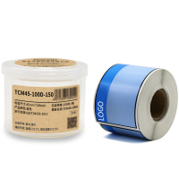 Makeid TCM45-100D-150 打印标签纸 45mm*100mm (单位:卷) 蓝白色