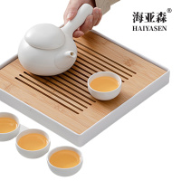 海亚森 TK-3111 森禧集陶瓷茶器一壶四杯带茶盘(内含茶夹茶巾)全季款(计价单位:套)白色