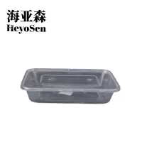 海亚森 M6012 MAX带盖一次性方形塑料餐盒500ml 1个/套 150套/箱(计价单位:箱)透明色