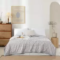无印良品水洗棉麻棉花被200*230cm双人 MUJI-B23-06