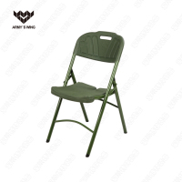 军燚 ye战桌椅 便携式折叠椅 吹塑折叠椅
