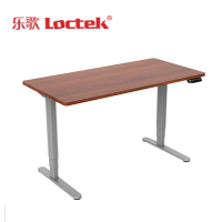 乐歌(Loctek) E4 桌腿银灰+1.4m 电动升降电脑桌 1.00 个/台 (计价单位:台) 胡桃木色