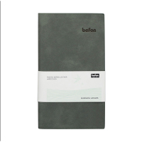 得印(befon) 3693 A6 100张商务皮面笔记本子(计价单位:本)苔绿色