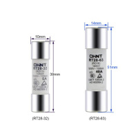正泰(CHNT) 圆筒形帽熔断器 RT14/RT28熔芯 RO15(10*38) 4A (10只/盒)