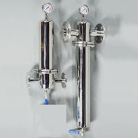 气体过滤器 MRZQ-20-1单芯20英寸流量8m³/min压力0.4Mpa接口DN50对口法兰精度1微米配四氟乙烯滤芯