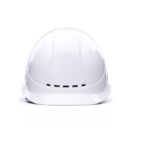 定制透气安全帽 ABS工程款 A3式 带LOGO印字 白色