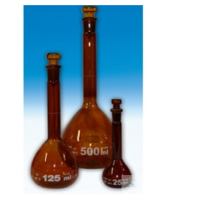 witeg A级棕色容量瓶 宽颈 玻璃顶塞 10ml 10个起送 SGCR-3-670-012 货期6-8周