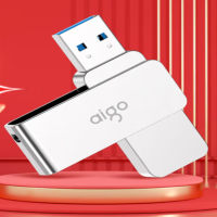 aigo 金属旋转系列银色U盘 标配 U330 USB3.2 256GB