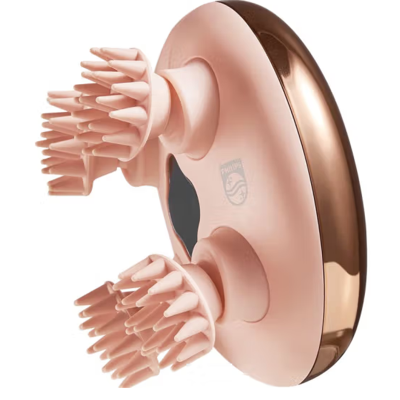 飞利浦 头部按摩器头皮按摩爪按摩仪家用电动揉捏按压 PPM3101H 蜜桃粉
