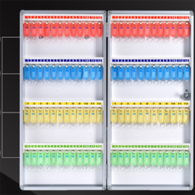 广美 壁挂式钥匙箱房产中介汽车钥匙柜锁匙收纳盒带锁120位钢制钥匙箱 YC(配120个钥匙牌)