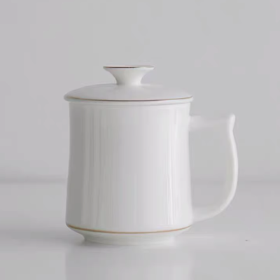 羊脂玉会议茶杯 370ML