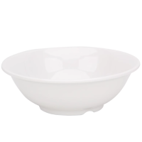 豆浆碗密胺材质 斜纹碗 白色 6英寸 口径14.7CM高6.0CM 5个装