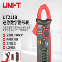 优利德 迷你数字钳形表 小型万用表高精度多功能数显电流表 UT211B(直流电流600A+电阻))UT211B