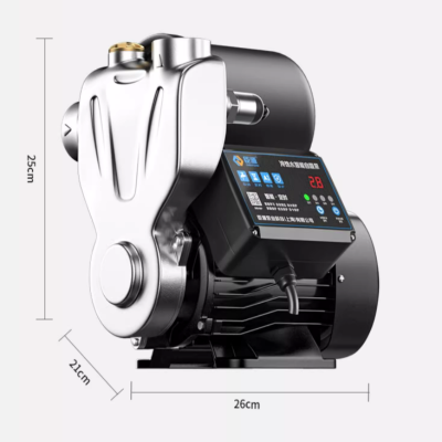 不锈钢家用自吸泵 560W 缺水保护/数显免调