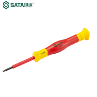 世达(SATA)VDE绝缘花形微型螺丝批T6x50MM 63901