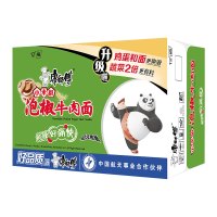 康师傅 经典泡椒牛肉桶面110g*12桶 单位:箱