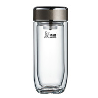 希诺 抗菌玻璃杯双层XN-1917 280mL(H)