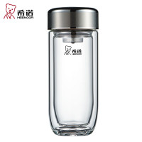 希诺 抗菌玻璃杯双层XN-1927 410mL(H)