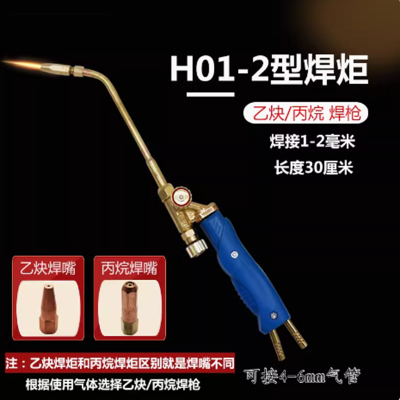 手工焊枪 H01-2 丙烷 焊接厚度2mm内 接4-6mm气管 货期3天