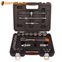 SHEFFIELD/钢盾 12.5MM系列英制套筒组套 S020001 25件 1套