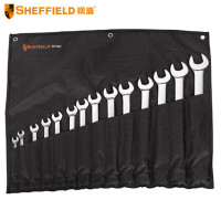 SHEFFIELD/钢盾 英制精抛光两用扳手套装 S017401 14件 3/8寸-1.1/4寸 1套