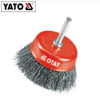 YATO/易尔拓 带杆碗型曲丝钢丝轮 YT-4751 Φ75MM 6MM杆 1个