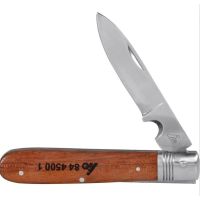 HOFFMANN/霍夫曼 带有木柄的电工刀,可以折叠 844500 1 1把