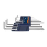 HOFFMANN/霍夫曼 6 角弯头螺丝起子套装,带固定球 627132 9 1套