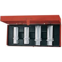 HOFFMANN/霍夫曼 柱螺栓套筒头套装,4 件套,6 − 12 mm,配套提供钢板盒 619610 1套