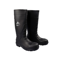 代尔塔(Deltaplus)301407 AMAZONE PVC高帮安全水鞋耐油耐酸碱防砸防刺穿防滑 44码 1双