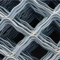镀锌铁丝网围栏防护美格网加粗菱形钢丝网格网 孔7厘米-粗3.8毫米-1*2米 货期15天 单位:张