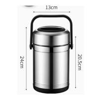 304不锈钢双层隔热桶 2000mL 双层 货期5天 单位:个