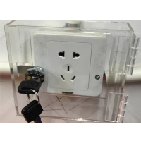 亚克力透明开关保护罩 带锁 80*50*110mm 背空50*80mm 货期7天 单位:件