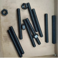 8.8级全牙螺柱 发黑 M24*250 含螺母 单位:副 货期7天