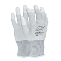 INXS/赛立特 N10551 9码 涤纶针织PU涂指工作手套 副 白色