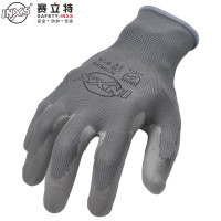 INXS/赛立特 N10559 8码 涤纶针织PU掌涂工作手套 副 灰色