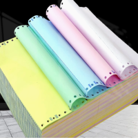 打印纸 五联二等分 241x279.4 彩色撕边 1000页/盒 单位:包 货期7天