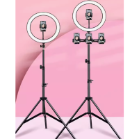 手机直播支架补光灯 支架210CM+补光灯26CM
