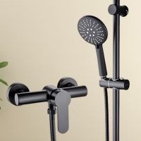 密得赛 淋浴花洒套装 304不锈钢黑色简易套装 单位:个 货期20天