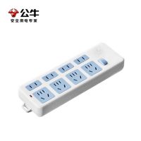 公牛 拖线板插座 GN-403 总控8位 3米 单位:个 货期30天