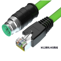 m12转RJ45转接线 4针 2m d型 单位:条 货期3天