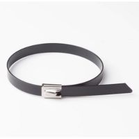 包塑不锈钢PVC自锁扎带 9*长450mm 100条/套 单位:套 货期20天