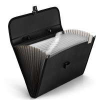 得力 A4分类整理风琴包 黑色5232 单位:个