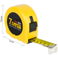 得力 高精度卷尺 7.5m 8211 黄色 单位:个