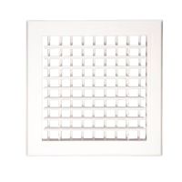 ABS双层百叶风口方形格栅式 开孔150mm*150mm 不可调节型 单位:个 货期20天